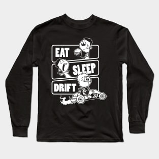 Eat Sleep Drift - Drag Car Gift design Long Sleeve T-Shirt